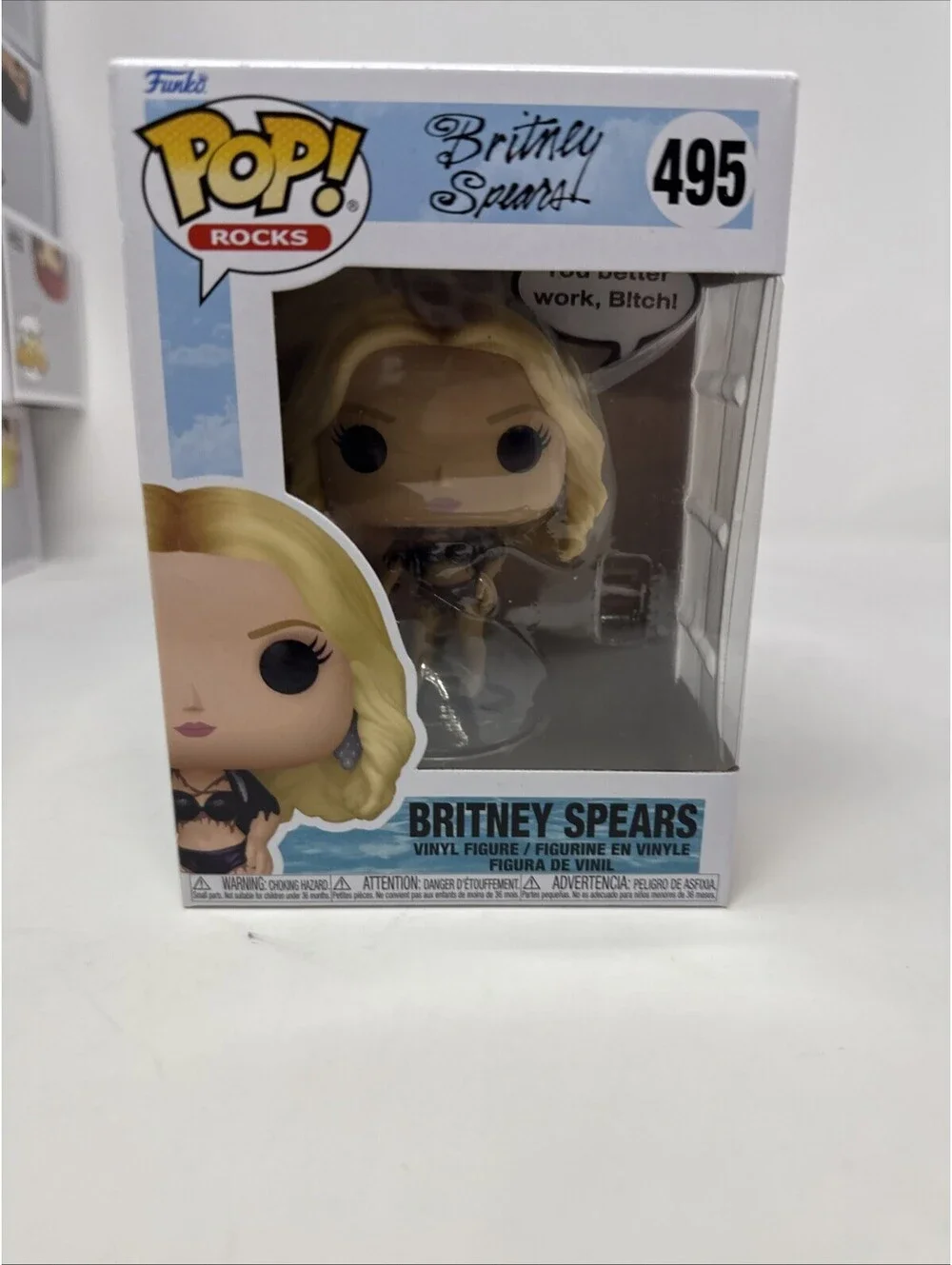 NEW Funko POP! Sayings: Britney Spears - Work B!tch #495